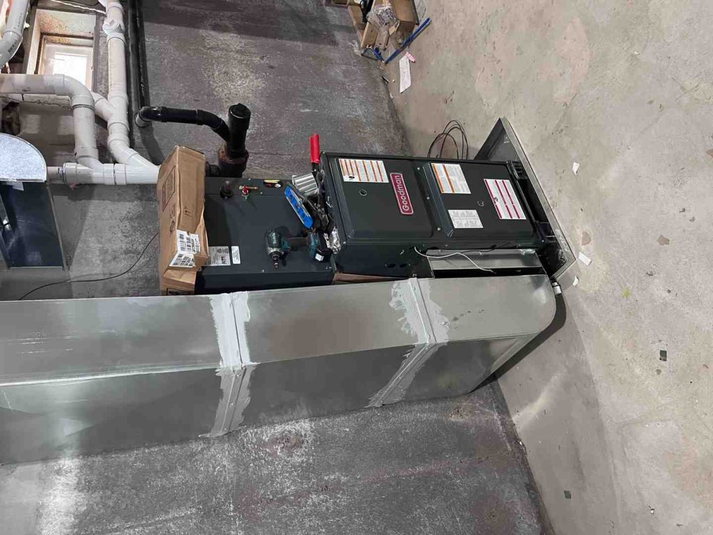 Commercial furnace installation